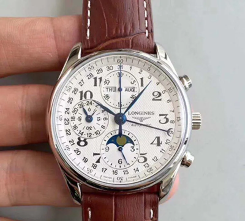 Longines Master Moonphase L2.673.4.78.3 JF factory 1:1 Best Edition Replica Watch Swiss ETA7751